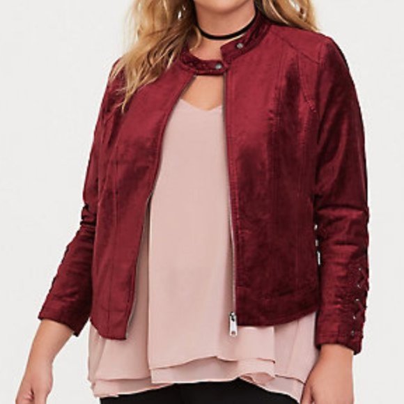 torrid velvet jacket